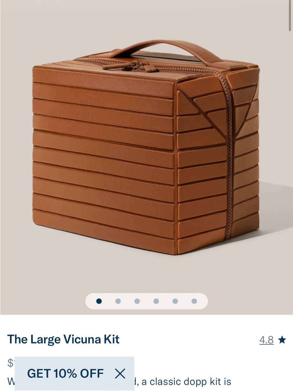 Large Travel Kit in Brown afform Parallele